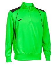 Joma Pullover Championship VII Sweatshirt (Half-Zip, Fleece Lining) Neon Green Men