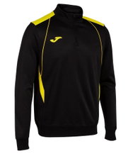 Joma Pullover Championship VII Sweatshirt (Half-Zip, Fleece Lining) black/yellow Men