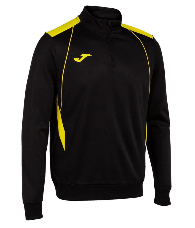 Joma Pullover Championship VII Sweatshirt (Half-Zip, Fleece-Futter) schwarz/gelb Herren