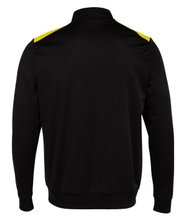 Joma Pullover Championship VII Sweatshirt (Half-Zip, Fleece Lining) black/yellow Men