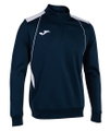 Joma Pullover Championship VII Sweatshirt (Half-Zip, Fleece-Futter) marineblau/weiss Herren