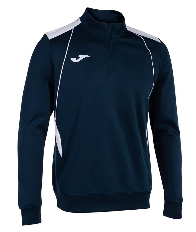 Joma Pullover Championship VII Sweatshirt (Half-Zip, Fleece-Futter) marineblau/weiss Herren