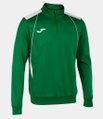 Joma Pullover Championship VII Sweatshirt (Half-Zip, Fleece-Futter) grün/weiss Herren