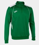 Joma Pullover Championship VII Sweatshirt (Half-Zip, Fleece Lining) Green/White Men