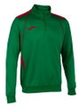 Joma Pullover Championship VII Sweatshirt (Half-Zip, Fleece-Futter) grün/rot Herren