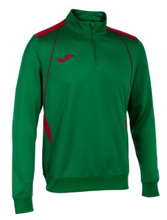 Joma Pullover Championship VII Sweatshirt (Half-Zip, Fleece-Futter) grün/rot Herren