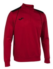 Joma Pullover Championship VII Sweatshirt (Half-Zip, Fleece Lining) red/black Men
