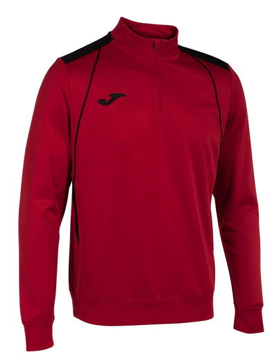 Joma Pullover Championship VII Sweatshirt (Half-Zip, Fleece-Futter) rot/schwarz Herren
