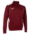Joma Pullover Championship VII Sweatshirt (Half-Zip, Fleece-Futter) weinrot/weiss Herren