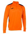 Joma Pullover Championship VII Sweatshirt (Half-Zip, Fleece-Futter) orange/schwarz Herren