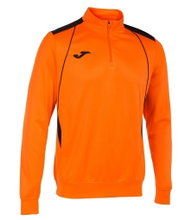 Joma Pullover Championship VII Sweatshirt (Half-Zip, Fleece Lining) orange/black Men