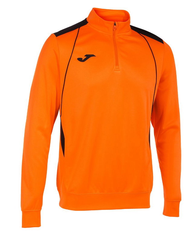 Joma Pullover Championship VII Sweatshirt (Half-Zip, Fleece-Futter) orange/schwarz Herren