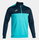 Joma Pullover Winner Sweatshirt (1/2 Zip, 100% Polyester) turquoise/navy Men