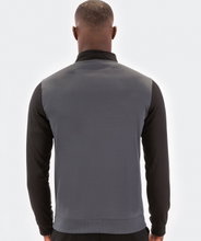 Joma Pullover Winner Sweatshirt (1/2 Zip, 100% Polyester) anthracite grey/black Men