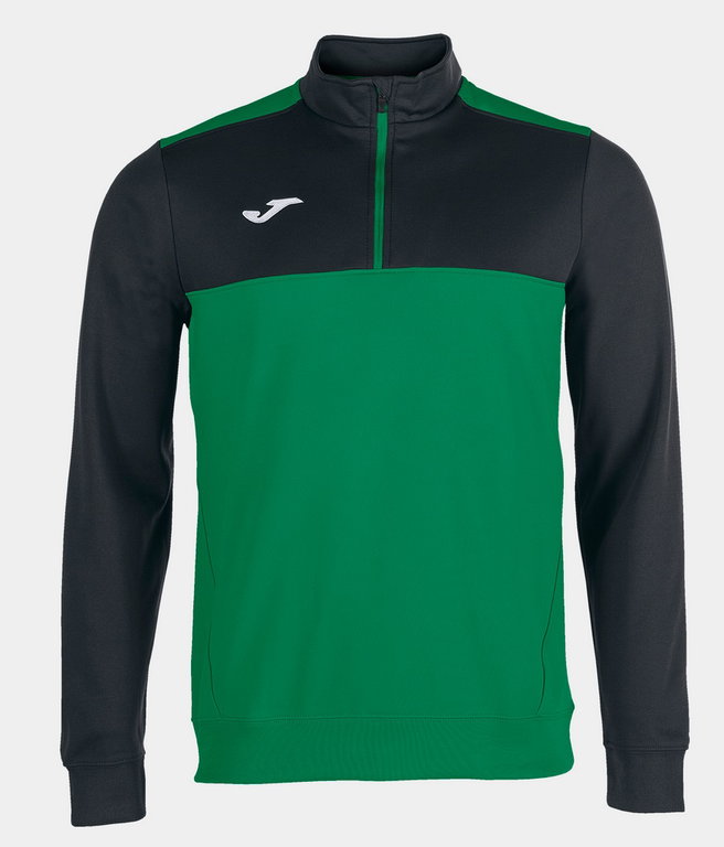 Joma Pullover Winner Sweatshirt (1/2 Zip, 100% Polyester) grün/schwarz Herren