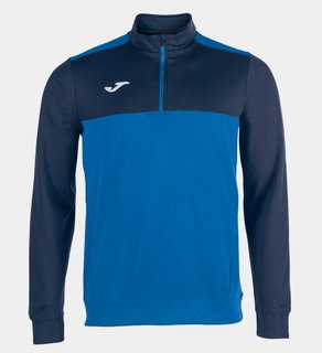 Joma Pullover Winner Sweatshirt (1/2 Zip, 100% Polyester) royalblau/marineblau Herren