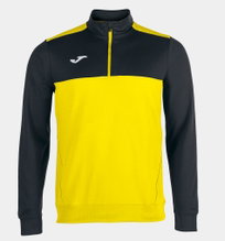 Joma Pullover Winner Sweatshirt (1/2 Zip, 100% Polyester) yellow/black Men