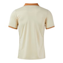 Joma Tennis Polo Galaxy (100% recycled Polyester, lightweight, breathable) beige/brown men's