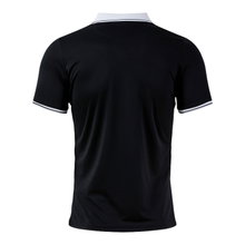 Joma Tennis Polo Galaxy (100% recycled Polyester, lightweight, breathable) black/white men's