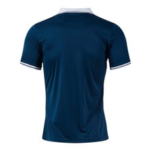 Joma Tennis Polo Galaxy (100% recycled Polyester, lightweight, breathable) navy blue/white men's