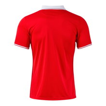 Joma Tennis Polo Galaxy (100% recycled polyester, lightweight, breathable) red/white men's