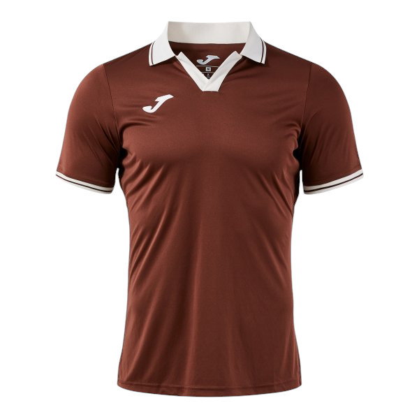 Joma Tennis-Polo Galaxy (100% rec. Polyester, leicht, atmungsaktiv) braun/beige Herren