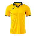 Joma Tennis-Polo Galaxy (100% rec. Polyester, leicht, atmungsaktiv) gelb/navyblau Herren