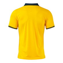 Joma Tennis Polo Galaxy (100% recycled Polyester, lightweight, breathable) yellow/navy blue Men's