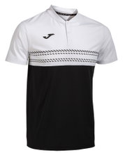 Joma Tennis Polo Smash (elastic, breathable) black/white men's