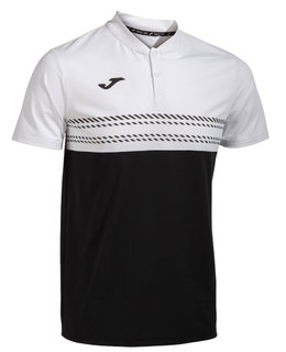 Joma Tennis Polo Smash (elastic, breathable) black/white men's