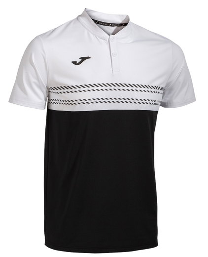 Joma Tennis-Polo Smash (elastisch, atmungsaktiv) schwarz/weiss Herren