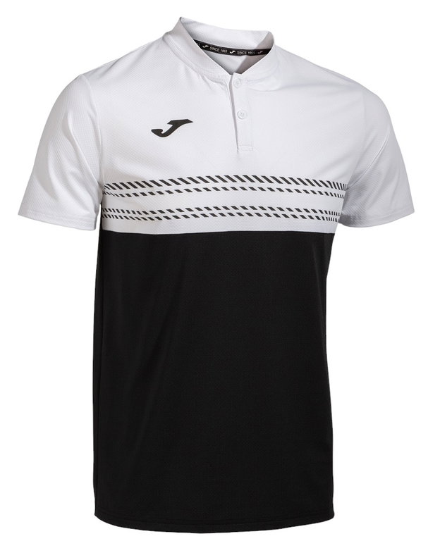 Joma Tennis-Polo Smash (elastisch, atmungsaktiv) schwarz/weiss Herren