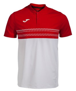 Joma Tennis-Polo Smash (elastisch, atmungsaktiv) weiss/rot Herren