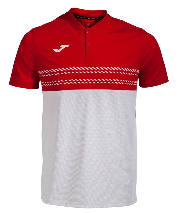 Joma Tennis-Polo Smash (elastisch, atmungsaktiv) weiss/rot Herren