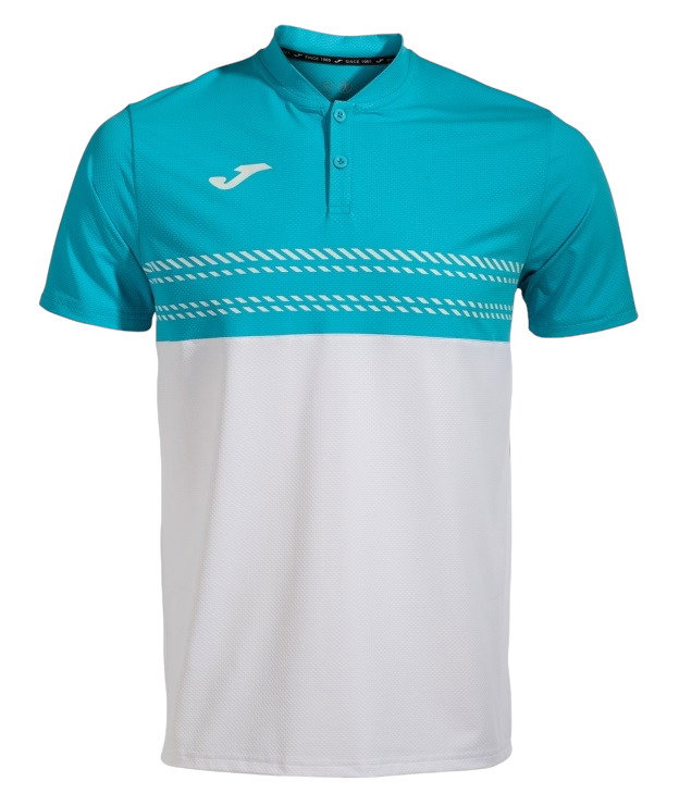 Joma Tennis-Polo Smash (elastisch, atmungsaktiv) weiss/blau Herren