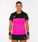 Joma Tennis Shirt Montreal (100% Polyester) pink/black Women