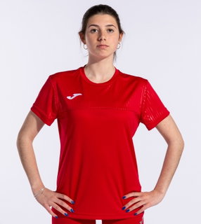 Joma Tennis Shirt Montreal (100% Polyester) red Women