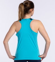 Joma Tennis Tank Top Montreal (100% Polyester) turquoise/navy Women
