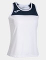Joma Tennis-Tank Top Montreal (100% Polyester) weiss/marineblau Damen