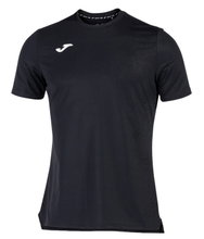 Joma Tennis-Tshirt Challenge (elastisch, leicht) schwarz Herren