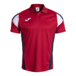 Joma Tennis-Polo Corta Montreal rot/navyblau Herren