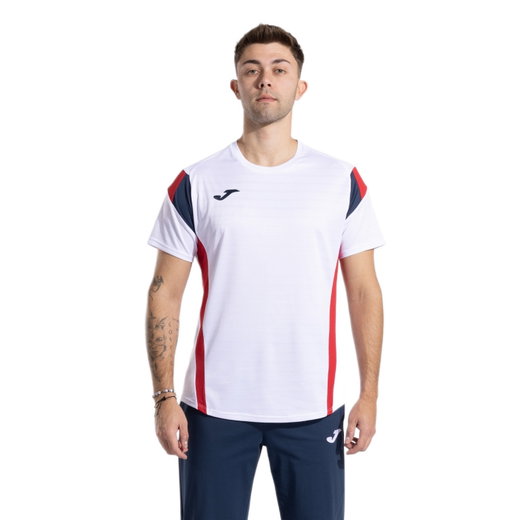 Joma Tennis-T-Shirt Corta Montreal 2025 weiss/rot/navy Herren
