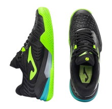 Joma Tennis Shoes Roland 2601 Allcourt/Cushioning Black/Fluorescent Green Men's