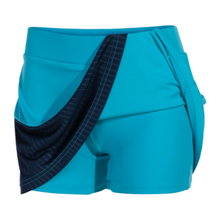 Joma Tennis Skirt Montreal (with inner shorts, optimal freedom of movement) turquoise/navy blue ladies
