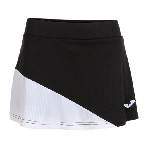 Joma Tennis Skirt Montreal (with inner shorts, optimal freedom of movement) black/white ladies