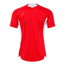 Joma Training T-shirt Kick Pro (elastic material, lightweight, breathable) red/white men's