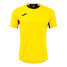 Joma Training T-shirt Kick Pro (elastic material, lightweight, breathable) yellow/black men's