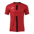 Joma Trainings-Tshirt Proteam III (V-Ausschnitt, leicht, atmungsaktiv) rot/schwarz Herren