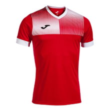 Joma Training T-Shirt Eco Supernova (V-neck, lightweight, comfortable) red/white men's