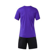 Joma tracksuit (shorts and short-sleeved shirt) Phoenix III set purple/black men's